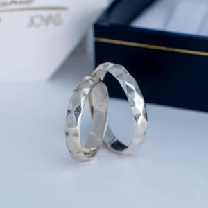 Argollas Rombo Plata Fina