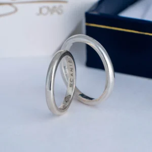 Argollas Inglés Moderno Bordes Rectos