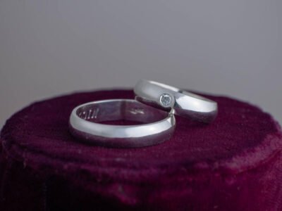 Argollas En Plata Fina Con Brillante